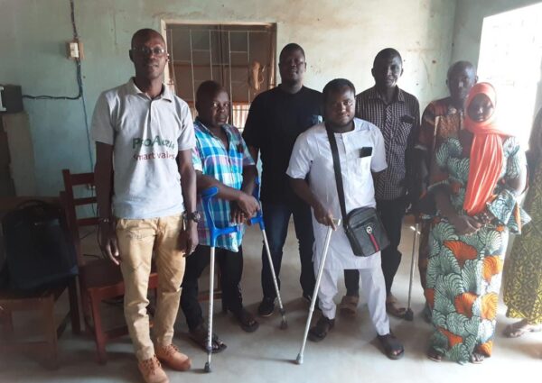 Commune de Malanville: entretien entre les personnes handicapées et le CARE INTERNATIONAL BENIN-TOGO