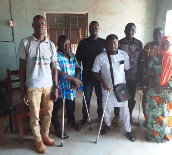 Commune de Malanville: entretien entre les personnes handicapées et le CARE INTERNATIONAL BENIN-TOGO