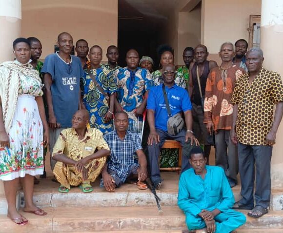 COVE: La séance de restitution des personnes handicapées du groupement Aidoté de COVE.