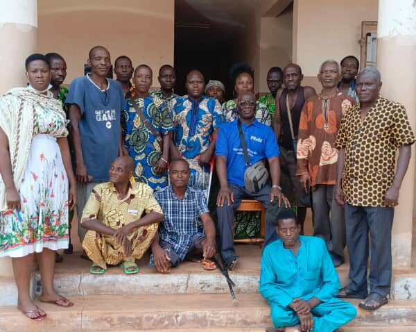 COVE: La séance de restitution des personnes handicapées du groupement Aidoté de COVE.
