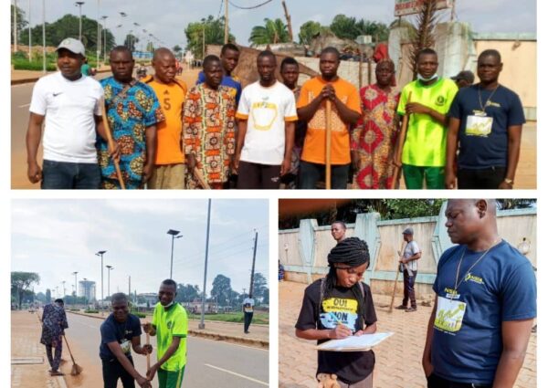 Journée de salubrité à l’école des sourds d’adjara : le Centre des sourds SOLIDATIC œuvre pour un environnement sain