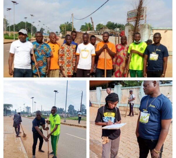 Journée de salubrité à l’école des sourds d’adjara : le Centre des sourds SOLIDATIC œuvre pour un environnement sain