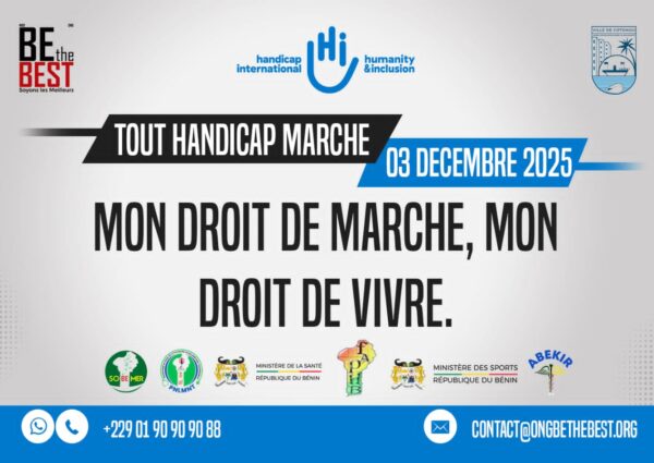 Tout Handicap Marche : Un Succès pour la 3ème édition à Cotonou !