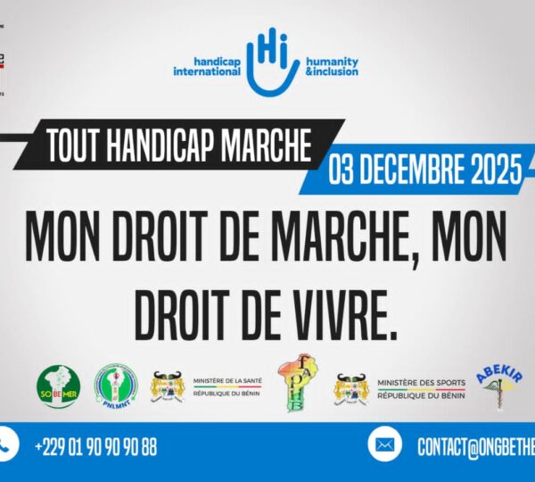 Tout Handicap Marche : Un Succès pour la 3ème édition à Cotonou !