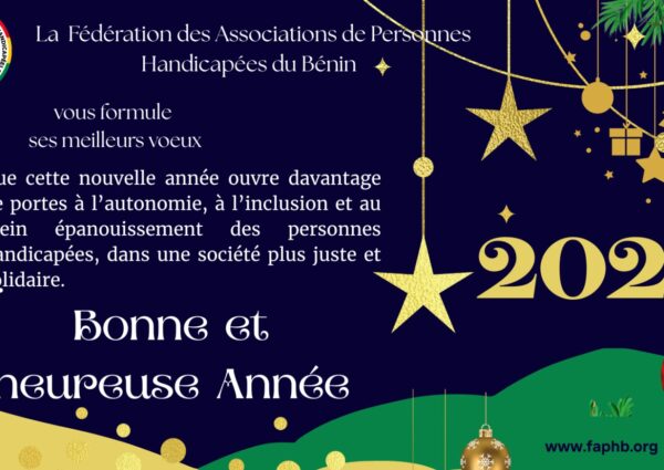 La FAPHB vous formulent ses meilleurs vœux