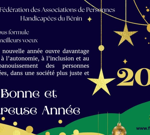 La FAPHB vous formulent ses meilleurs vœux